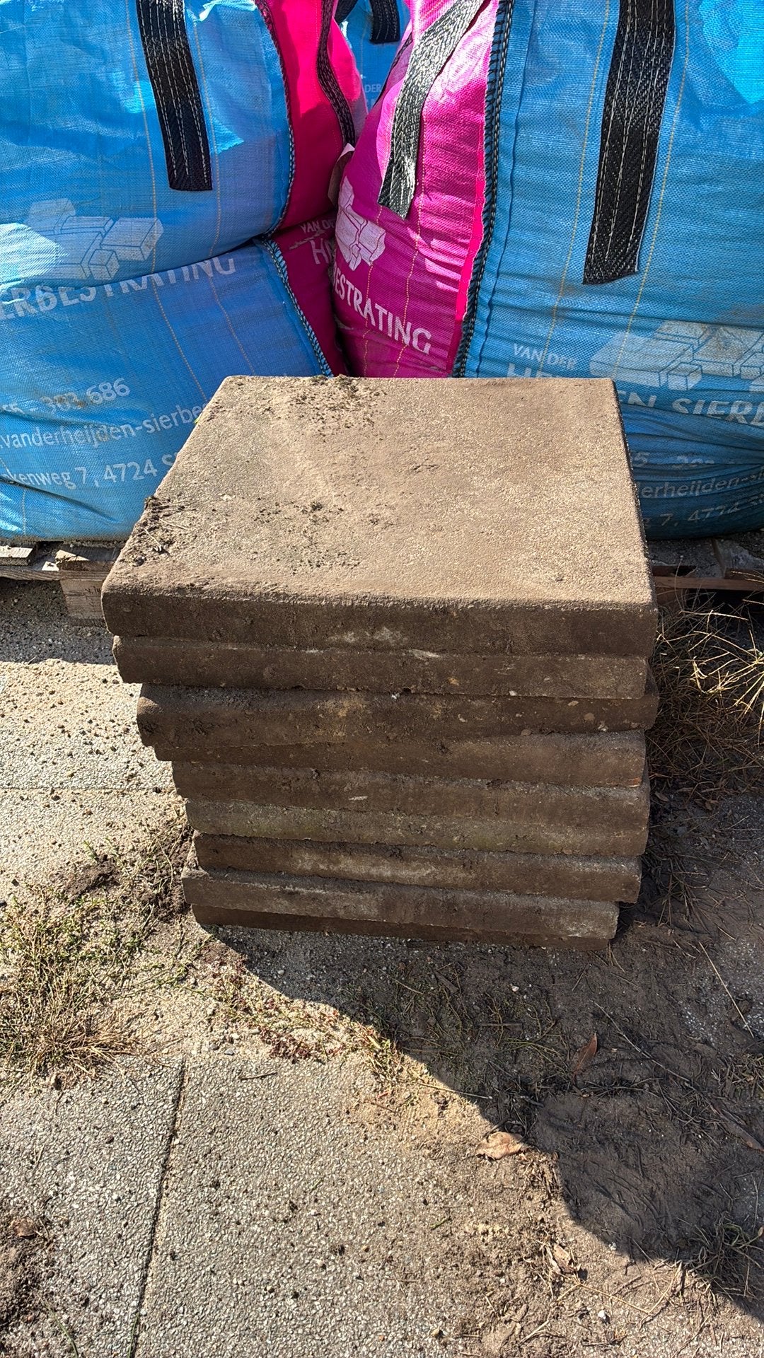 Betontegels 50 x 50 x 5, Ophalen, Gebruikt, Beton, Terrastegels