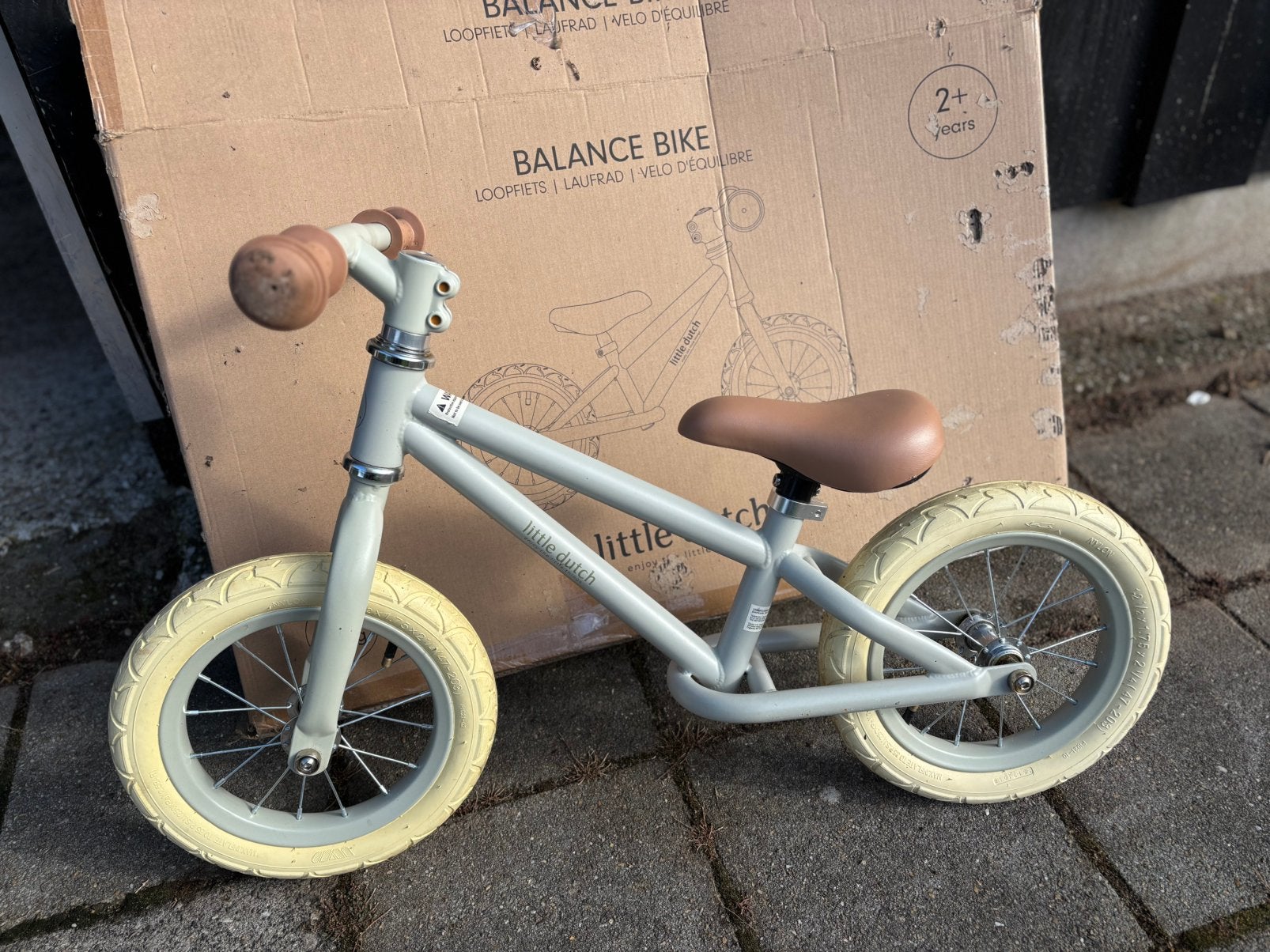 Little Dutch loopfietsje groen | olive | zgan, Ophalen of Verzenden, Zo goed als nieuw, Minder dan 16 inch