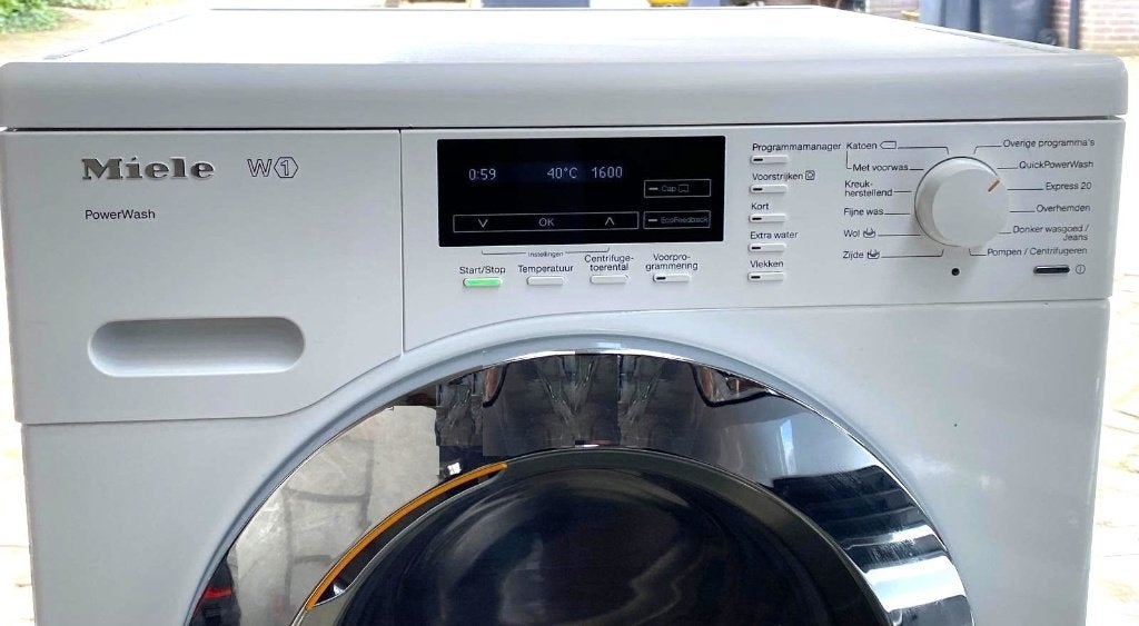 Miele W1 wasmachine A+++ met QuickPowerWash, 8 kg en 1600 tr, Ophalen, 8 tot 10 kg, Voorlader, 85 tot 90 cm