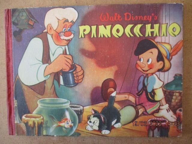 adv6089 pinocchio plaatjes boek 4, Boeken, Stripboeken, Eén stripboek, Ophalen, Gelezen