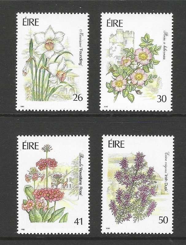 Ierland 729-732 bloemen en tuinplanten flora 1990 serie PF, Ophalen of Verzenden, Postfris, Dier of Natuur