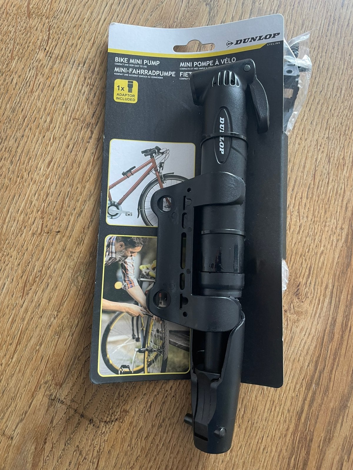 Nieuw Dunlop compacte mini draagbare Fietspompje met adapter, Ophalen of Verzenden, Nieuw