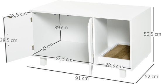 kattenbakhuis – kattenbak kast – kattenbak meubel, Corvance B.V., Verzenden, Nieuw, Corvancebol@gmail.com