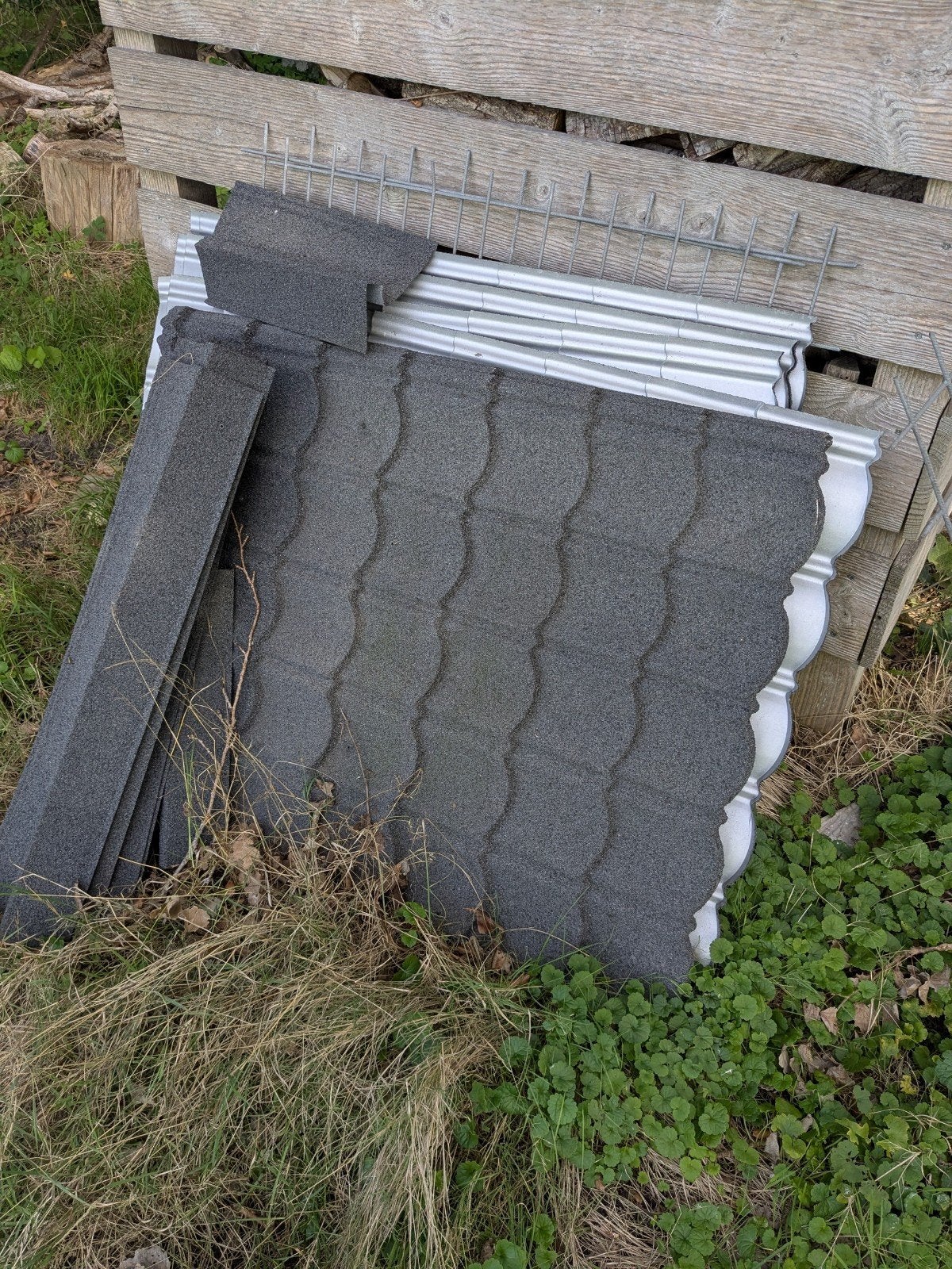 Dakplaten - Ideaal voor schuur of tuinhuis, Gebruikt, Zwart, 5 tot 10 m², Metaal