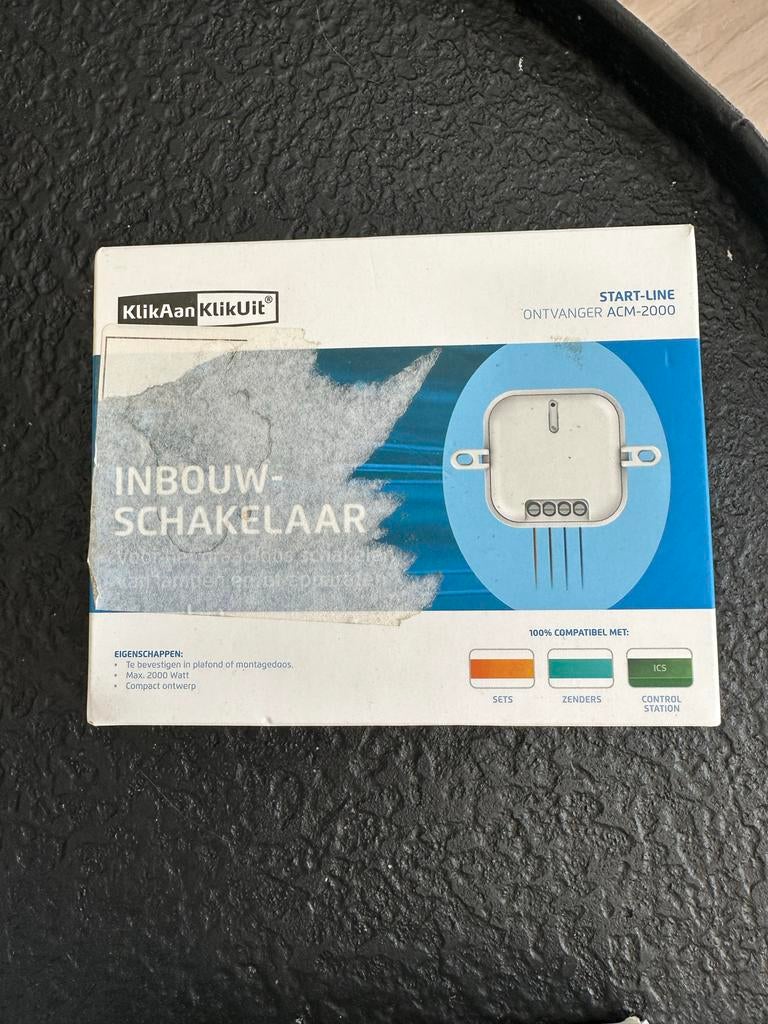 Kikaan KlikUit Inbouwschakelaar ACM-2000, Ophalen of Verzenden, Nieuw