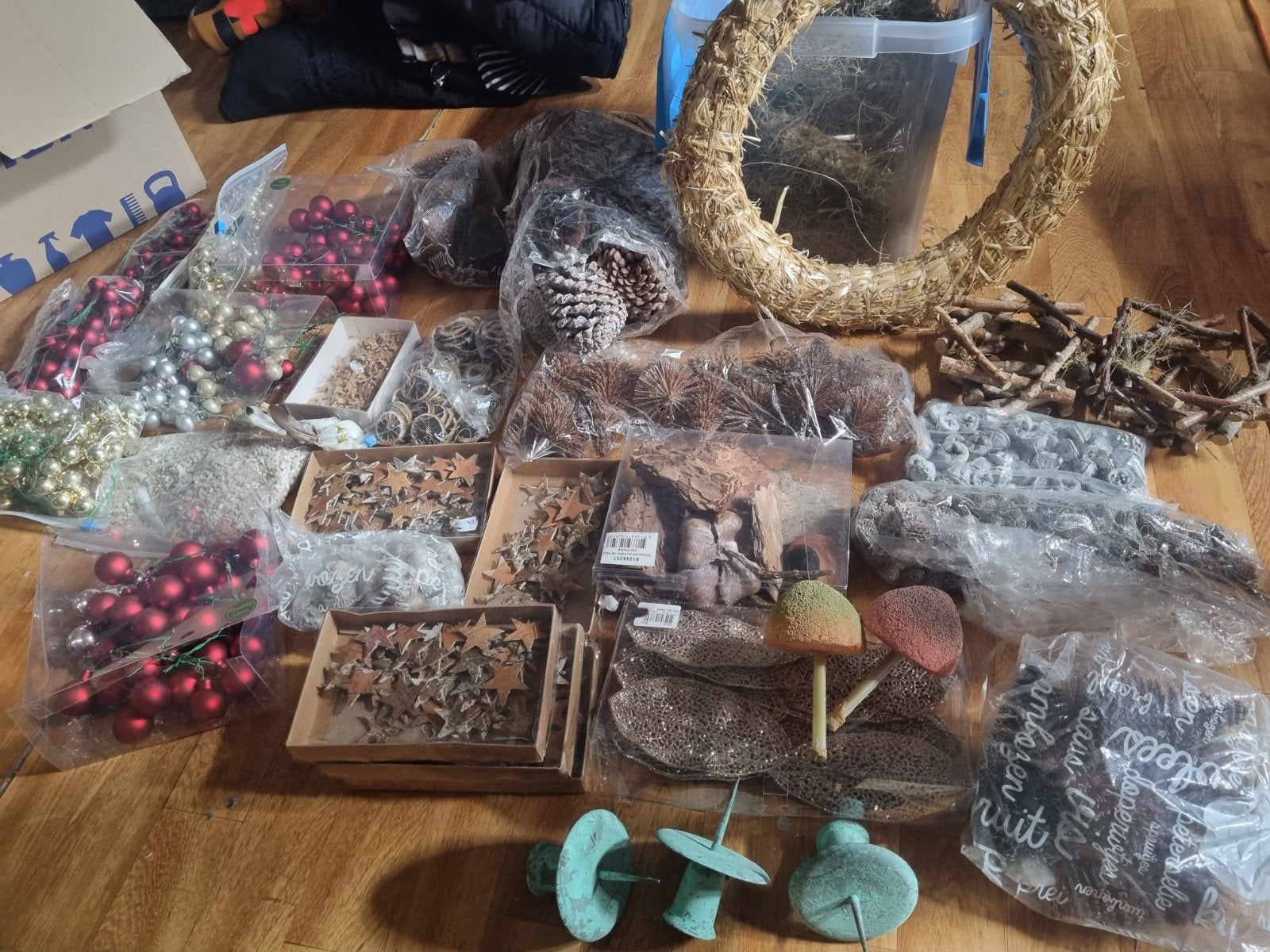 Partij natuurlijk materiaal voor bloemschikken en decoratie, Hobby en Vrije tijd, Knutselen, Ophalen, Nieuw, Natuurlijk materiaal