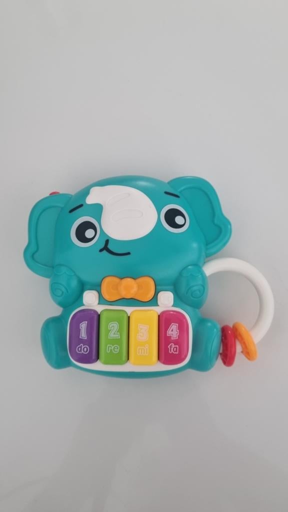 Playgro Olifant Muziek Speeltje met Rammelaar, Ophalen of Verzenden, Zo goed als nieuw, Rammelaar, Met licht