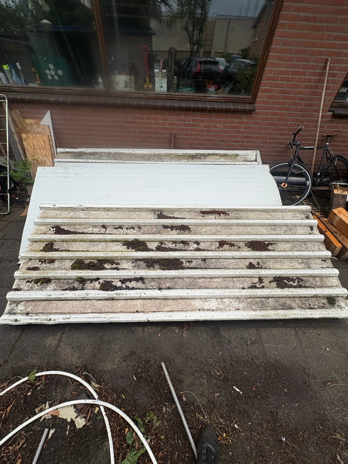 Gebruikte sandwich panelen, wit., Ophalen, Gebruikt
