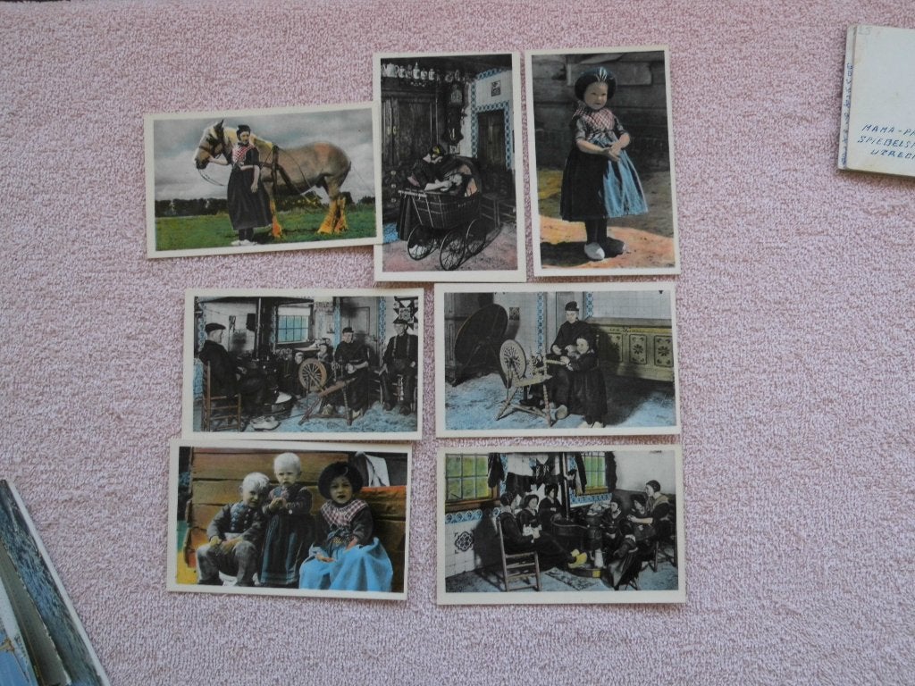 Staphorst - 7 Ansichtkaarten met Staphorster Klederdracht, Ophalen of Verzenden, Voor 1920, Ongelopen, Overijssel