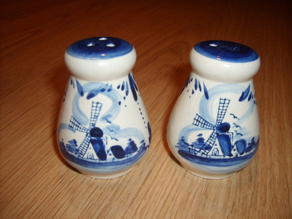 Delft Blue Delfts Blauw Peper & Zout setje, Antiek en Kunst, Ophalen of Verzenden