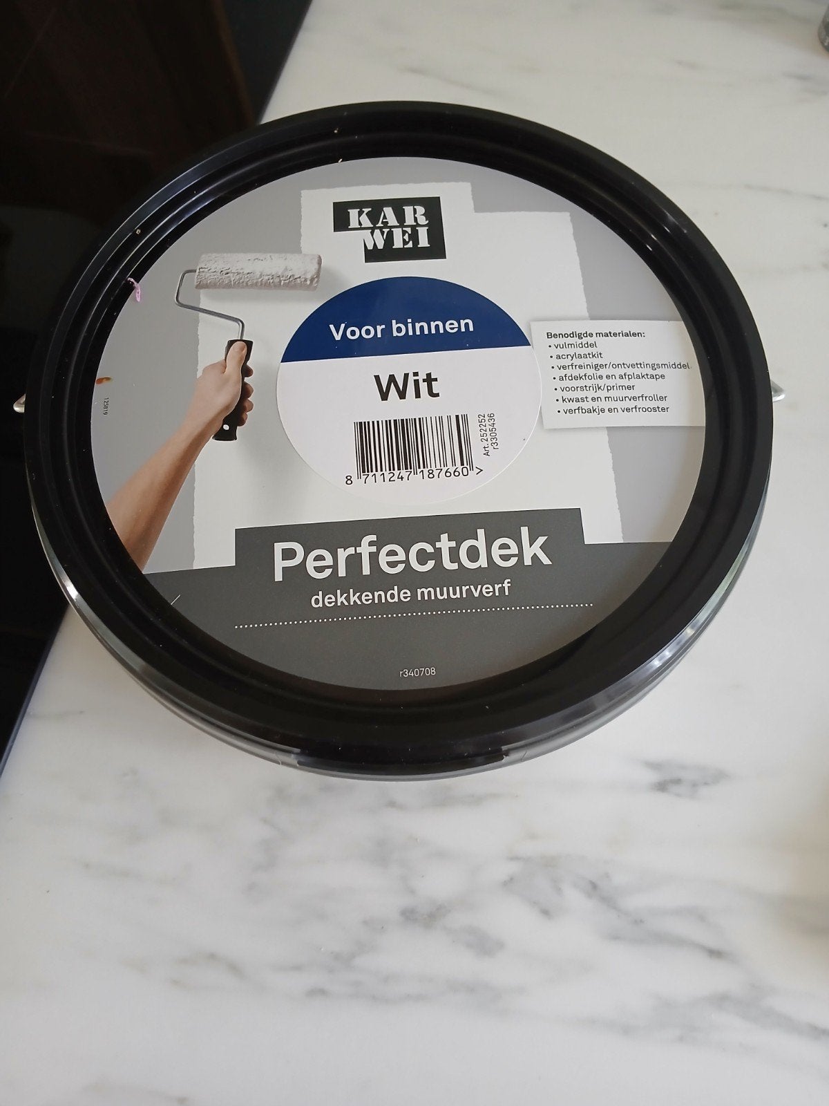 KARWEI Perfectdek Muurverf Wit 2.5L, Ophalen of Verzenden