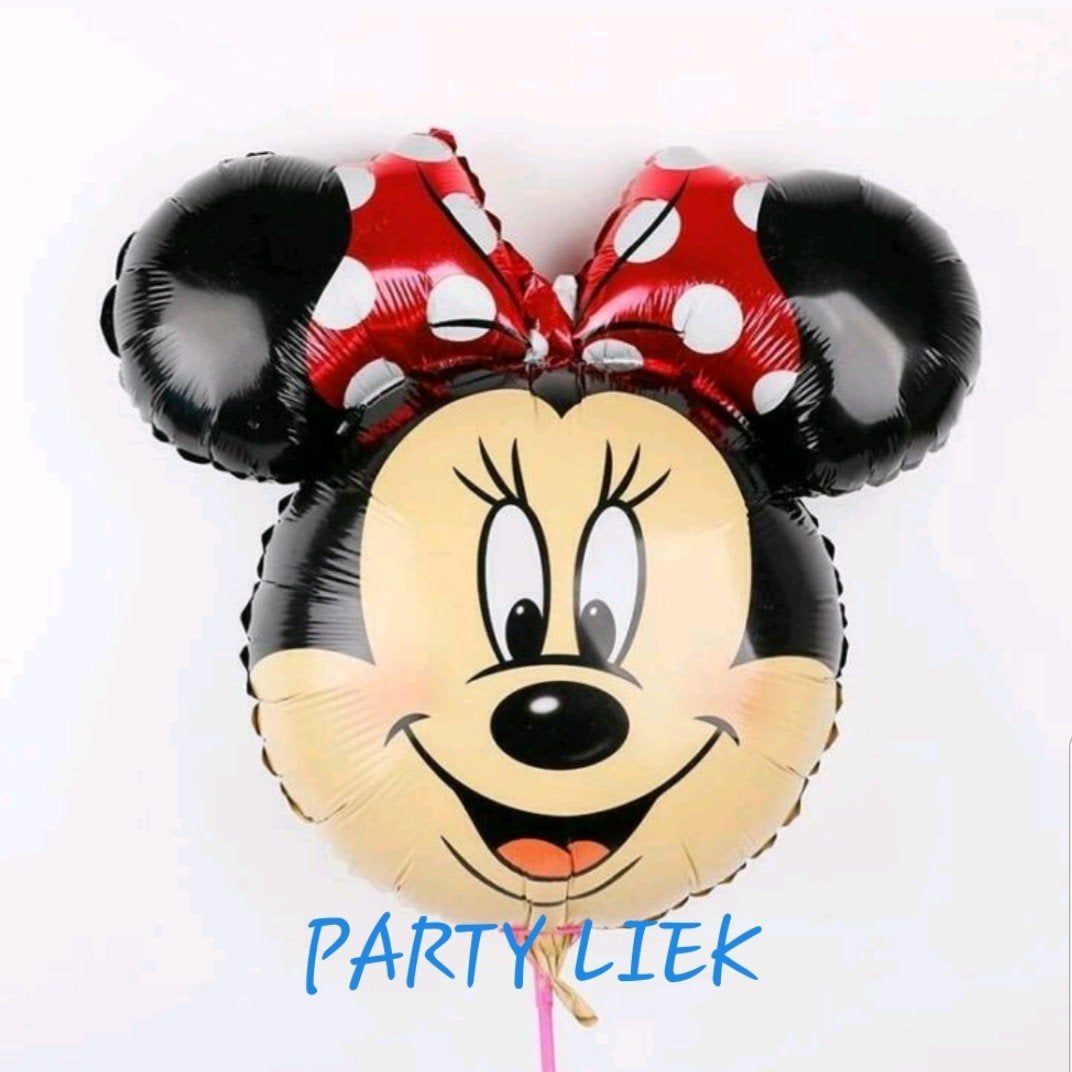 minnie mouse rode set ballonnen nr M582, Ophalen of Verzenden, Nieuw, Versiering, Verjaardag