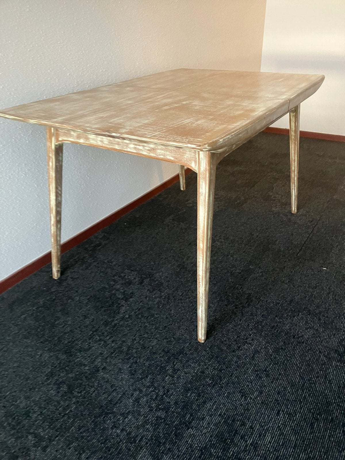 Stijlvolle teak houten eettafel, Ophalen, 100 tot 150 cm, Teakhout, 50 tot 100 cm