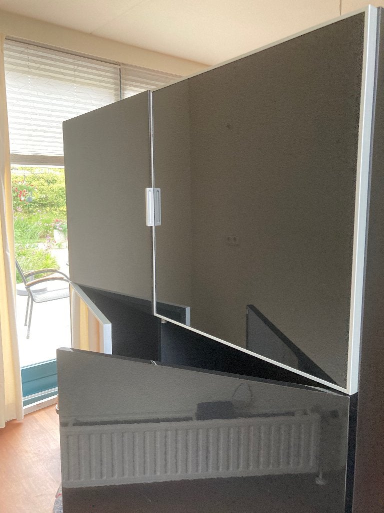 Design Zwarte Wandmeubel Lema TM  20, Ophalen, Met deur(en), 100 tot 150 cm, Zo goed als nieuw