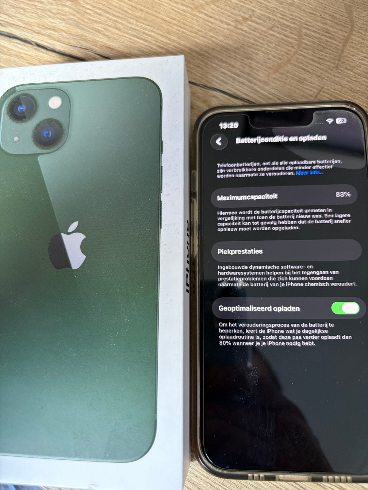 Apple iPhone 13 Groen 128GB, Telecommunicatie, 128 GB, IPhone 13, Ophalen of Verzenden, Zo goed als nieuw