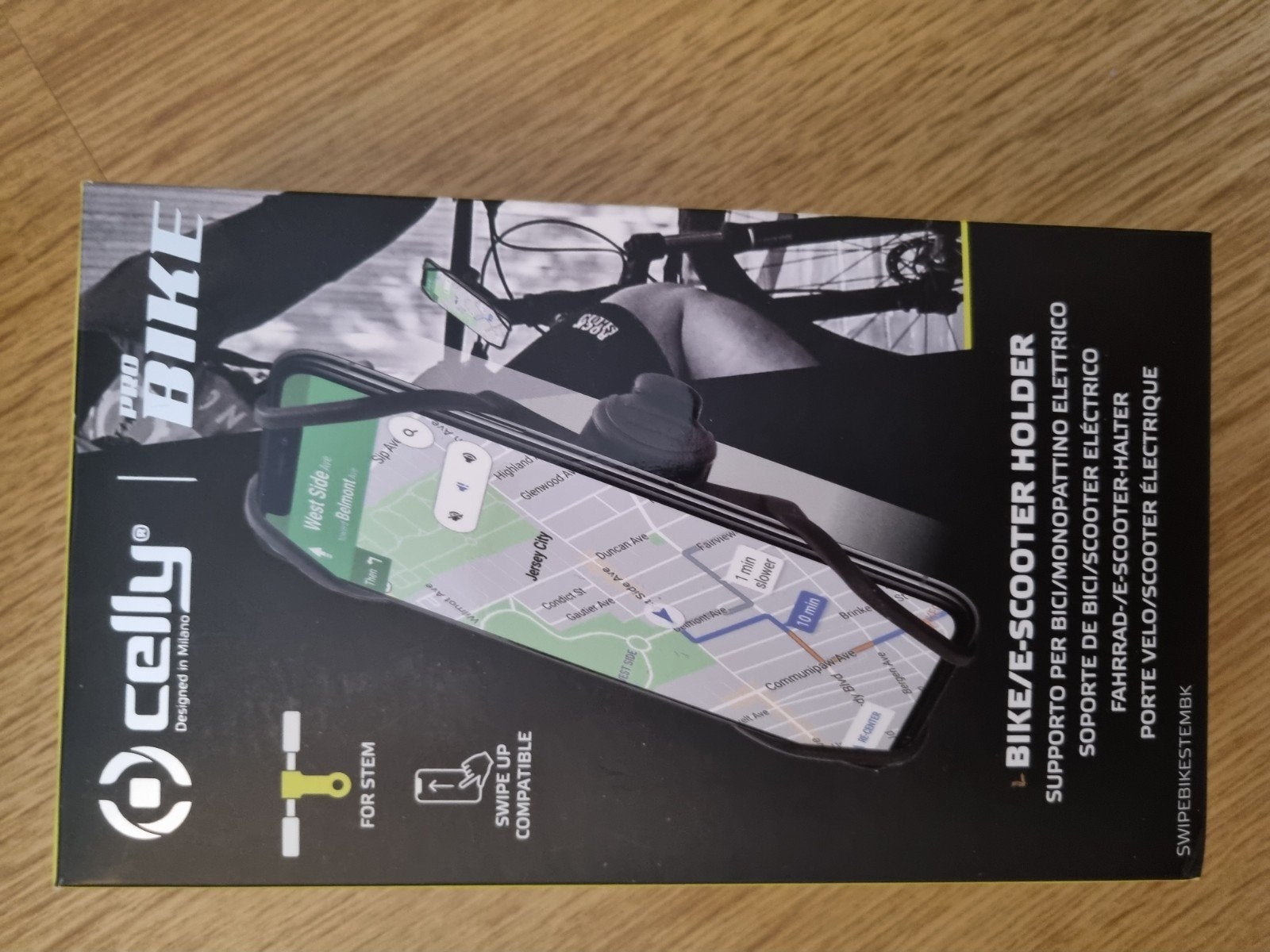 Celly Pro Bike/E-Scooter Telefoonhouder voor Stuurpen, Ophalen of Verzenden, Nieuw, Celly