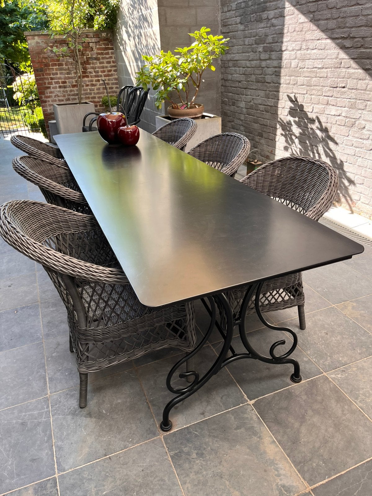 Tuintafel en tuinstoelen, Ophalen, Zo goed als nieuw, Rechthoekig, Aluminium