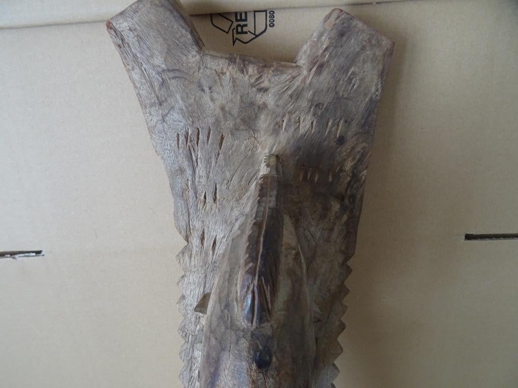 Houten beeld vruchtbaarheidsbeeld Dogon Mali 83cm vintage, Ophalen of Verzenden