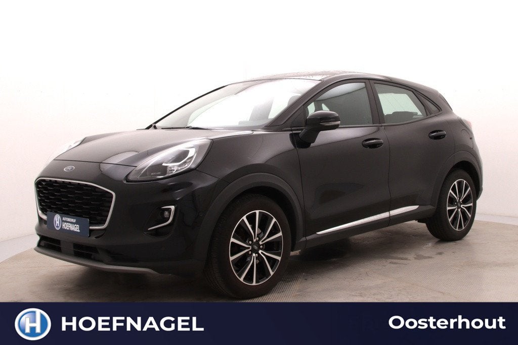 Ford Puma 1.0 EcoBoost Hybrid Titanium | Automaat | Adaptive, Auto's, Zwart, Zwart, 665 kg, Bedrijf