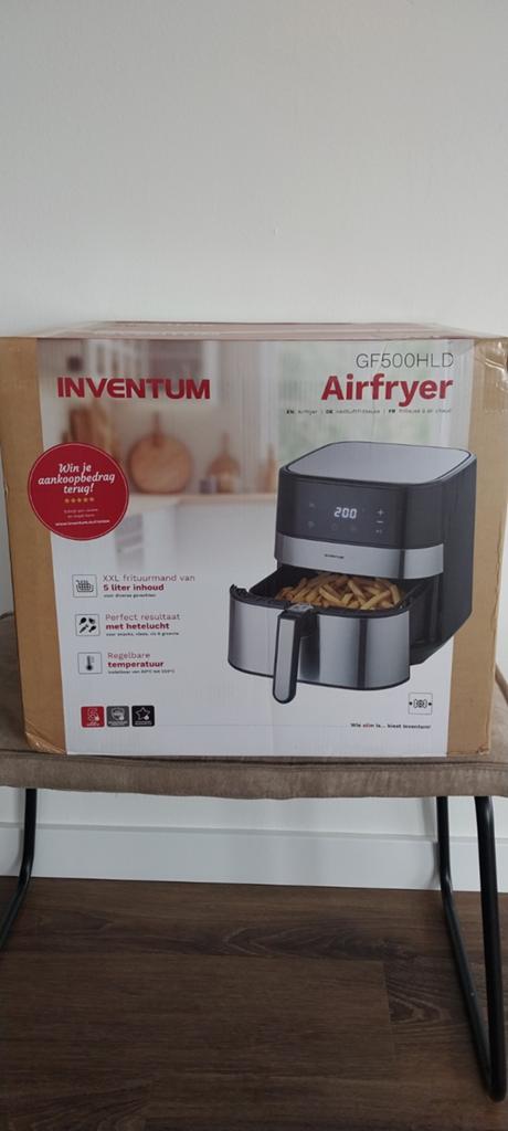 Inventum Airfryer GF500HLD, NIEUW IN DOOS MET GARANTIE, Ophalen of Verzenden, Nieuw