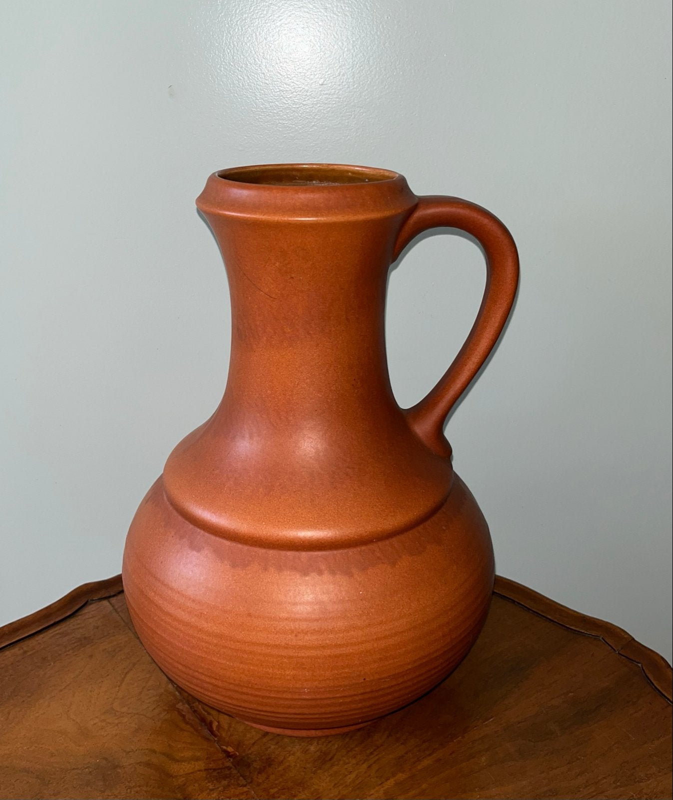 Vintage terracotta kruik/vaas met handvat, Ophalen of Verzenden