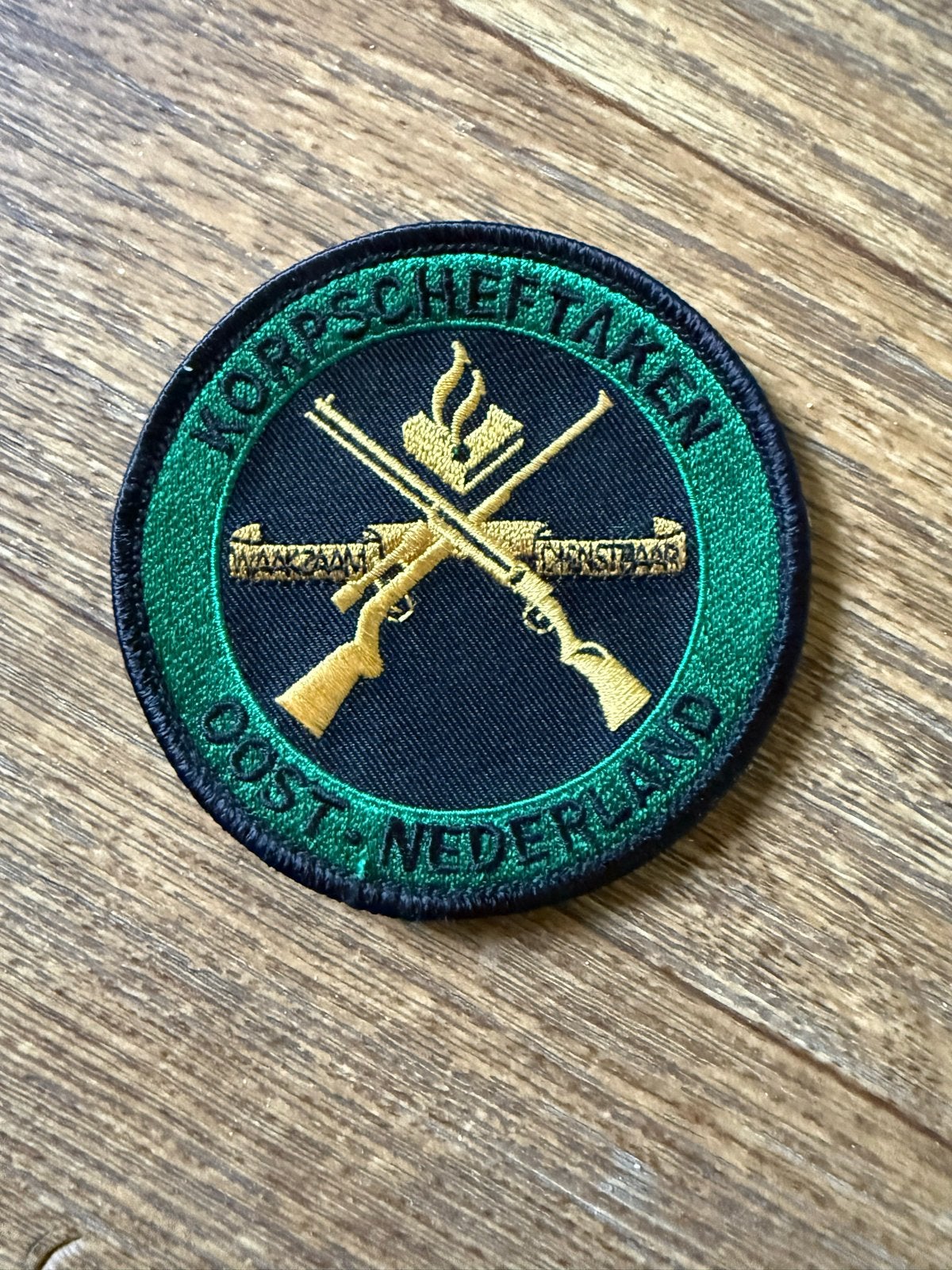 Korpscheftaken Oost-Nederland Patch met klittenband, Verzamelen, Militaria | Algemeen, Ophalen, Overige soorten, Nederland, Overige typen