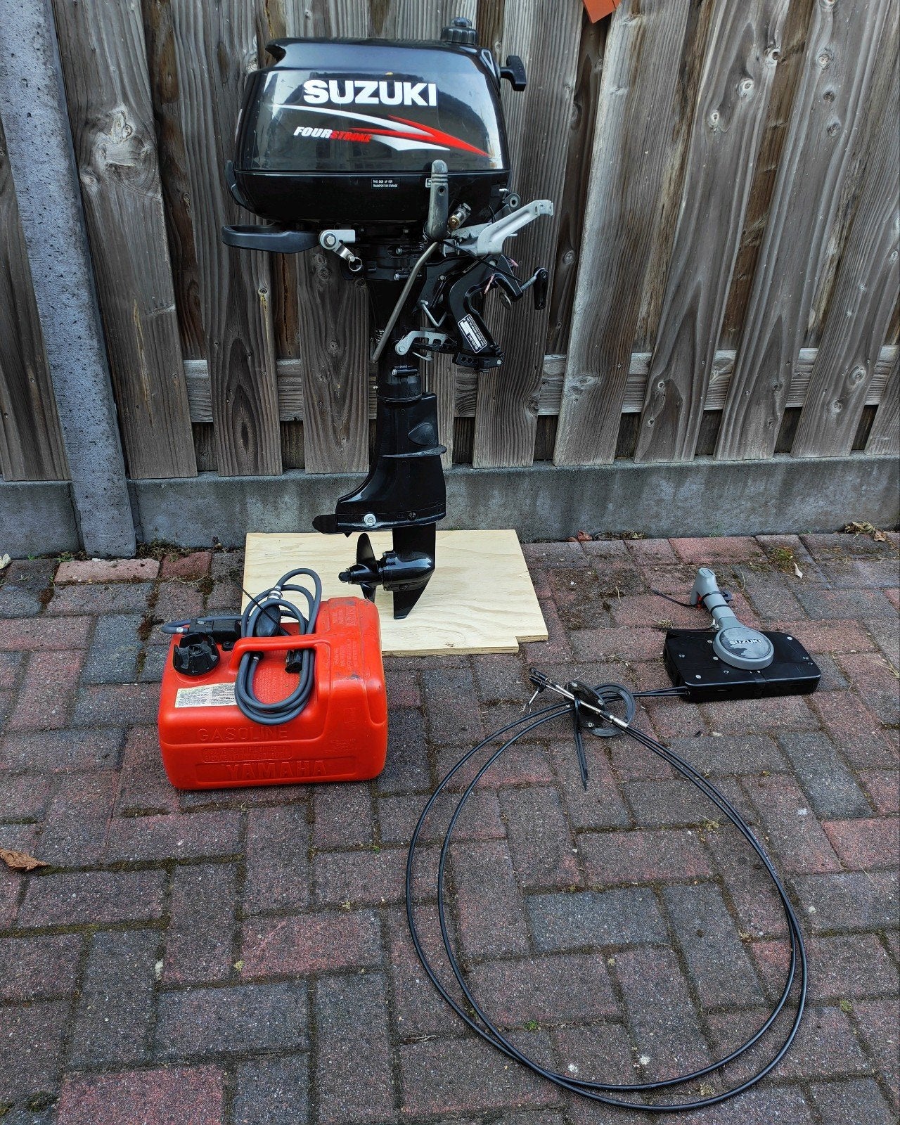 Stuurconsole, Compleet incl. stuur gashendel motor en tank!, Ophalen, Gebruikt, Motor en Techniek, Motorboot