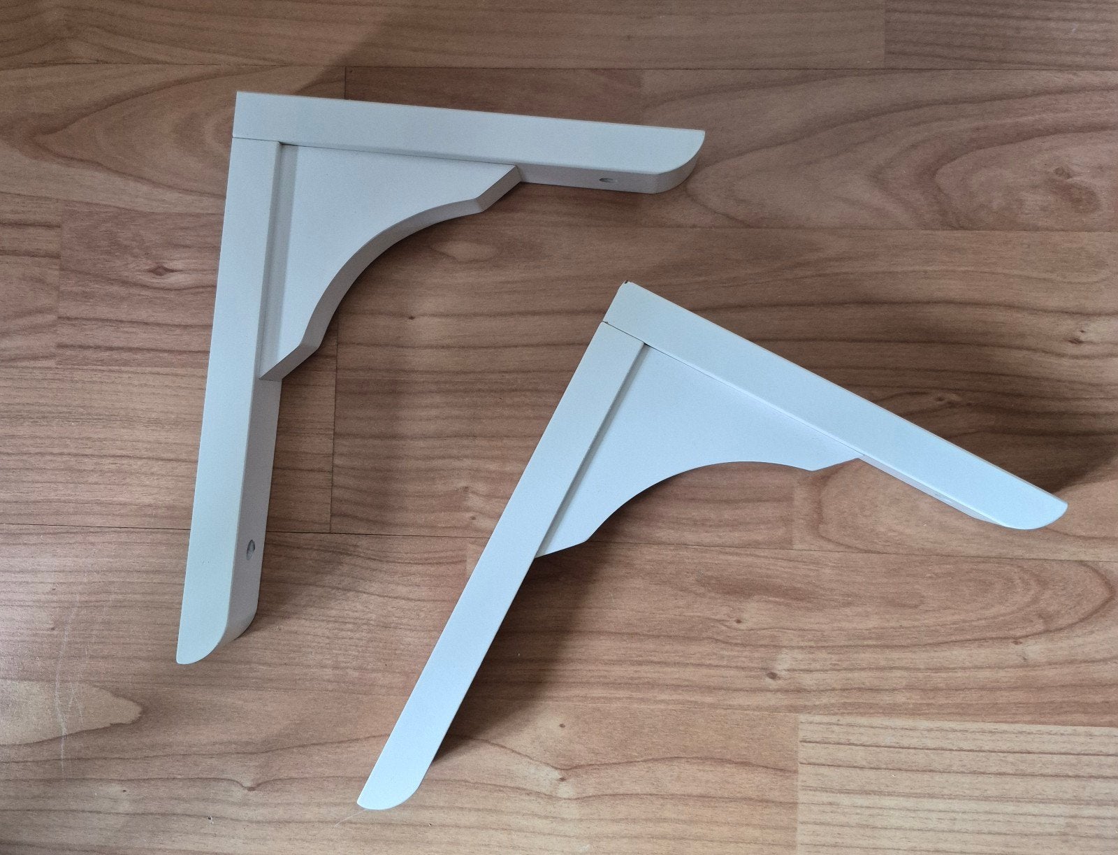 2x IKEA RAMSHULT plankdragers wit samen €5,00, Ophalen of Verzenden, Gebruikt