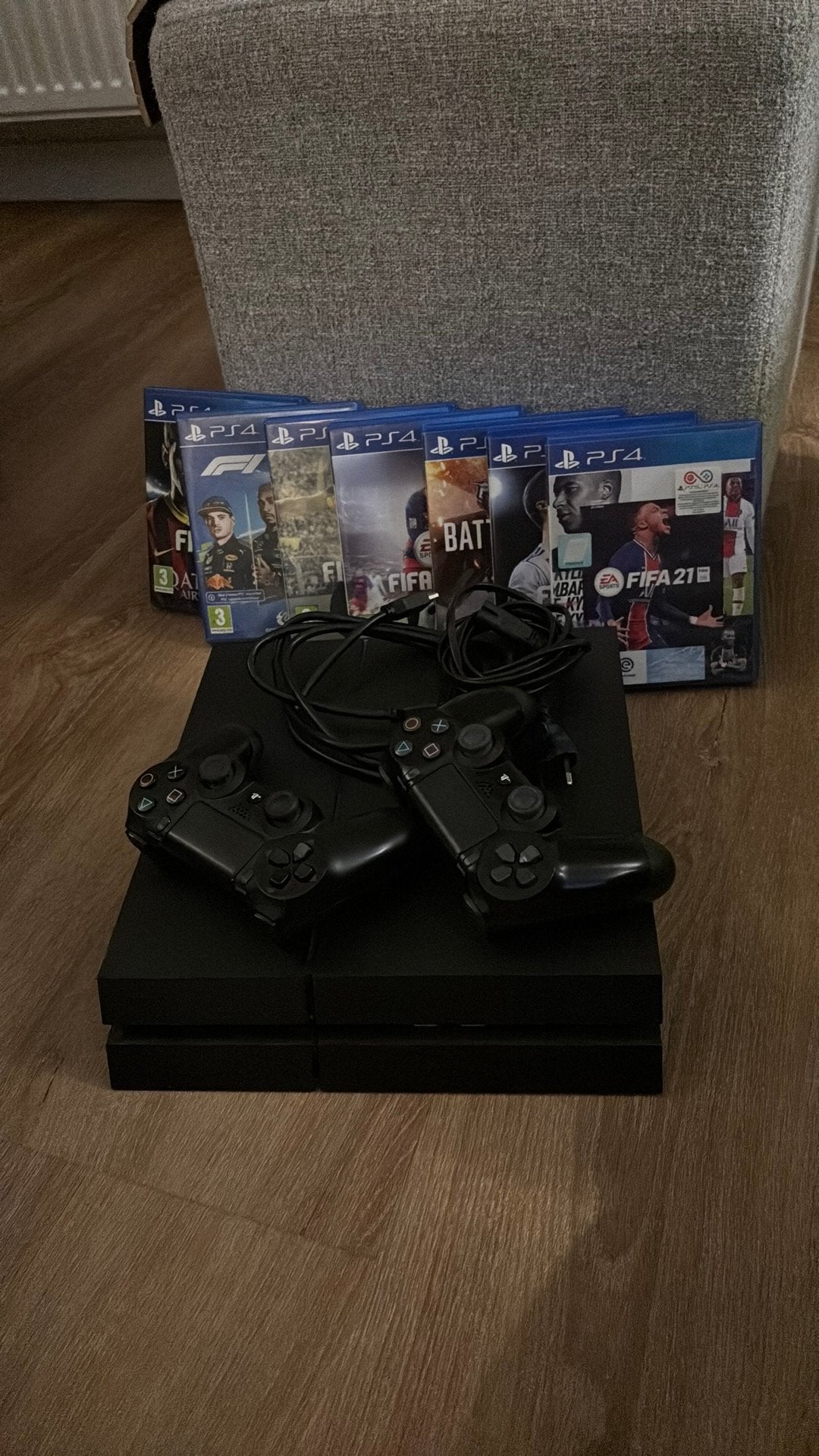 PS4 inclusief 2 controllers en meerdere spellen, Ophalen, Met 2 controllers, Slim, 500 GB