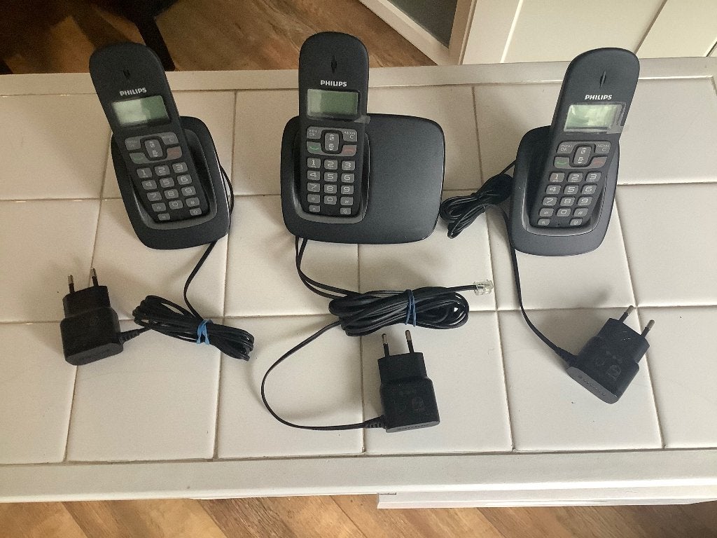 Telefoontrio Philips, Ophalen of Verzenden, 1 handset