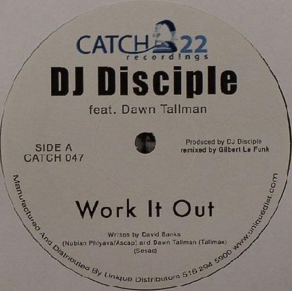 12" Maxi-Single (2006) DJ DISCIPLE - Work it Out, Cd's en Dvd's, Gebruikt, Maxi-single, Dance, Ophalen of Verzenden