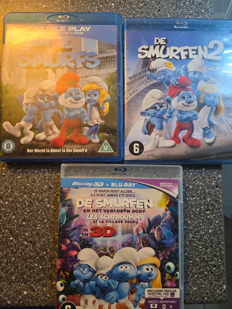 The smurfs 1 2 en 3, Ophalen of Verzenden, Zo goed als nieuw, Tekenfilms en Animatie