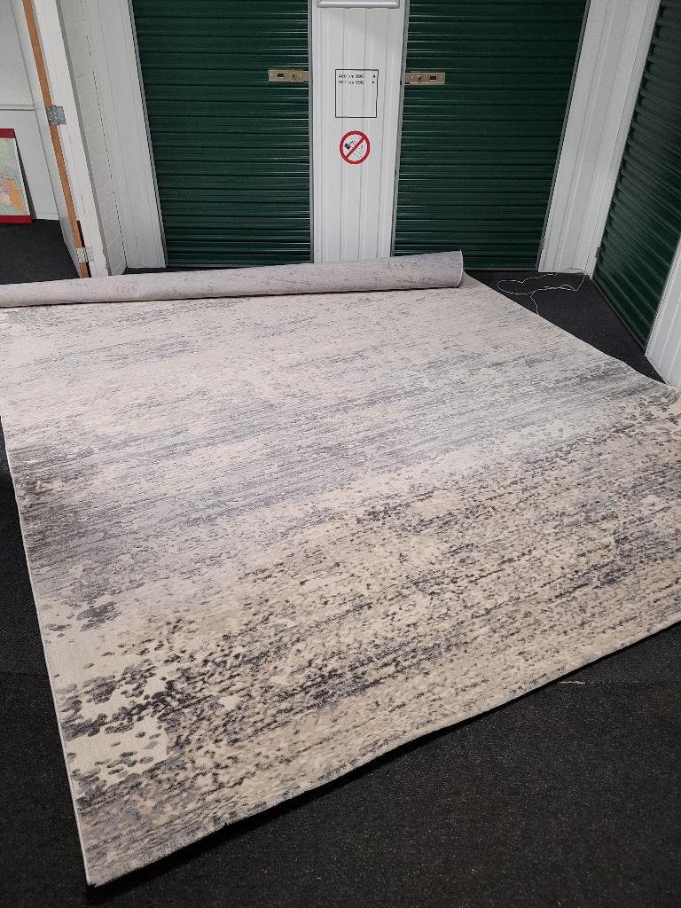 Vloerkleed, Ophalen, Modern design, Grijs, 200 cm of meer