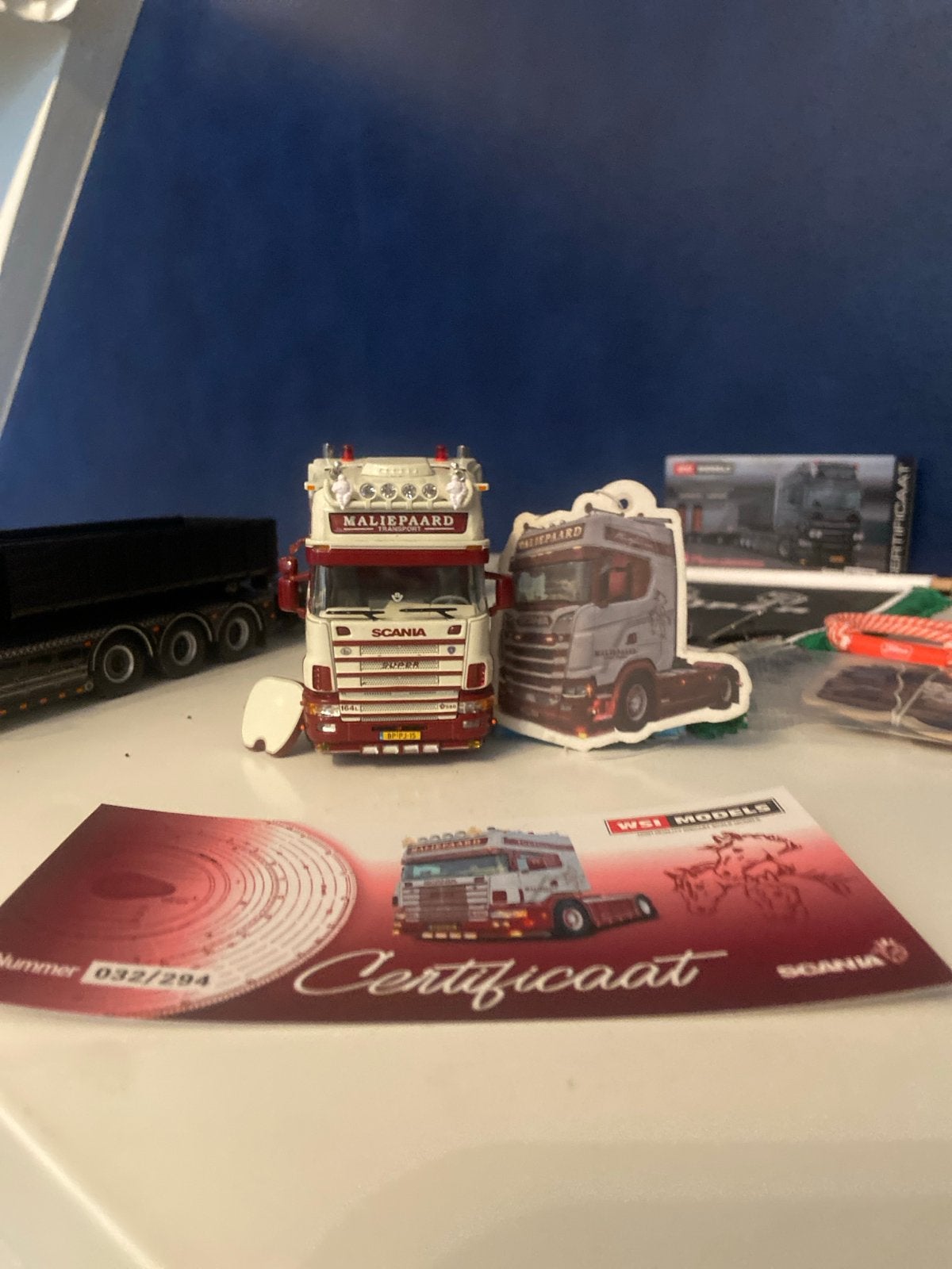 WSI 1:50 Malipaard Transport met geurhanger (nieuw in doos), Ophalen of Verzenden, Zo goed als nieuw, Bus of Vrachtwagen, Wsi