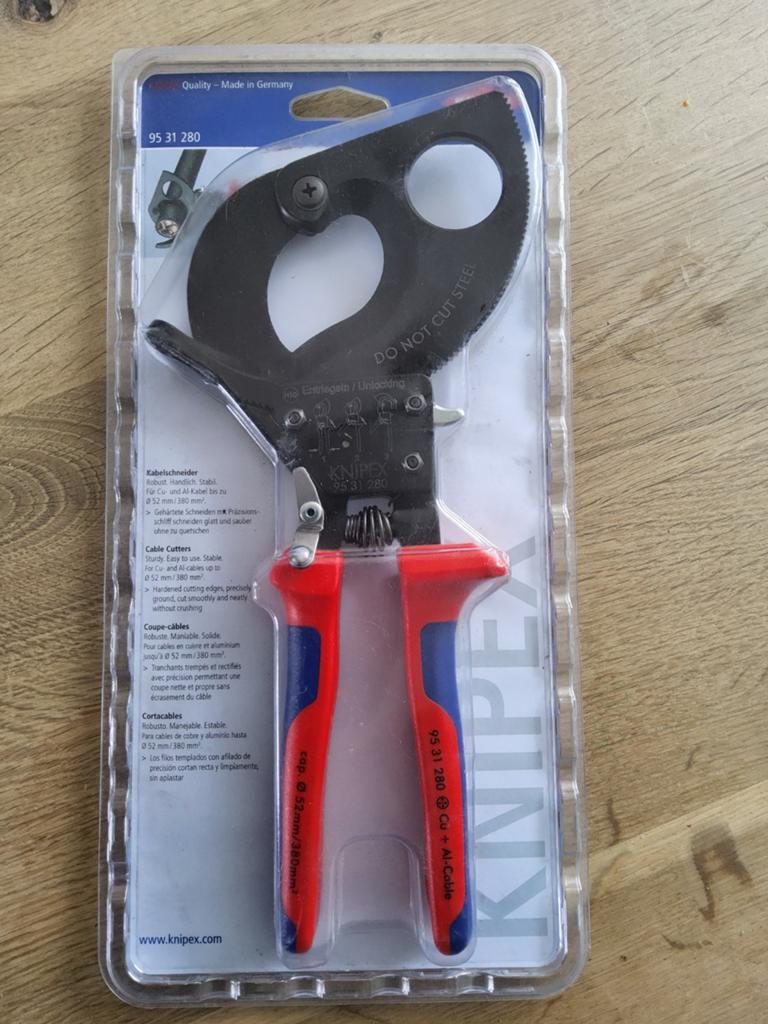 Knipex 95 31 280 ratelschaar, Ophalen of Verzenden, Nieuw