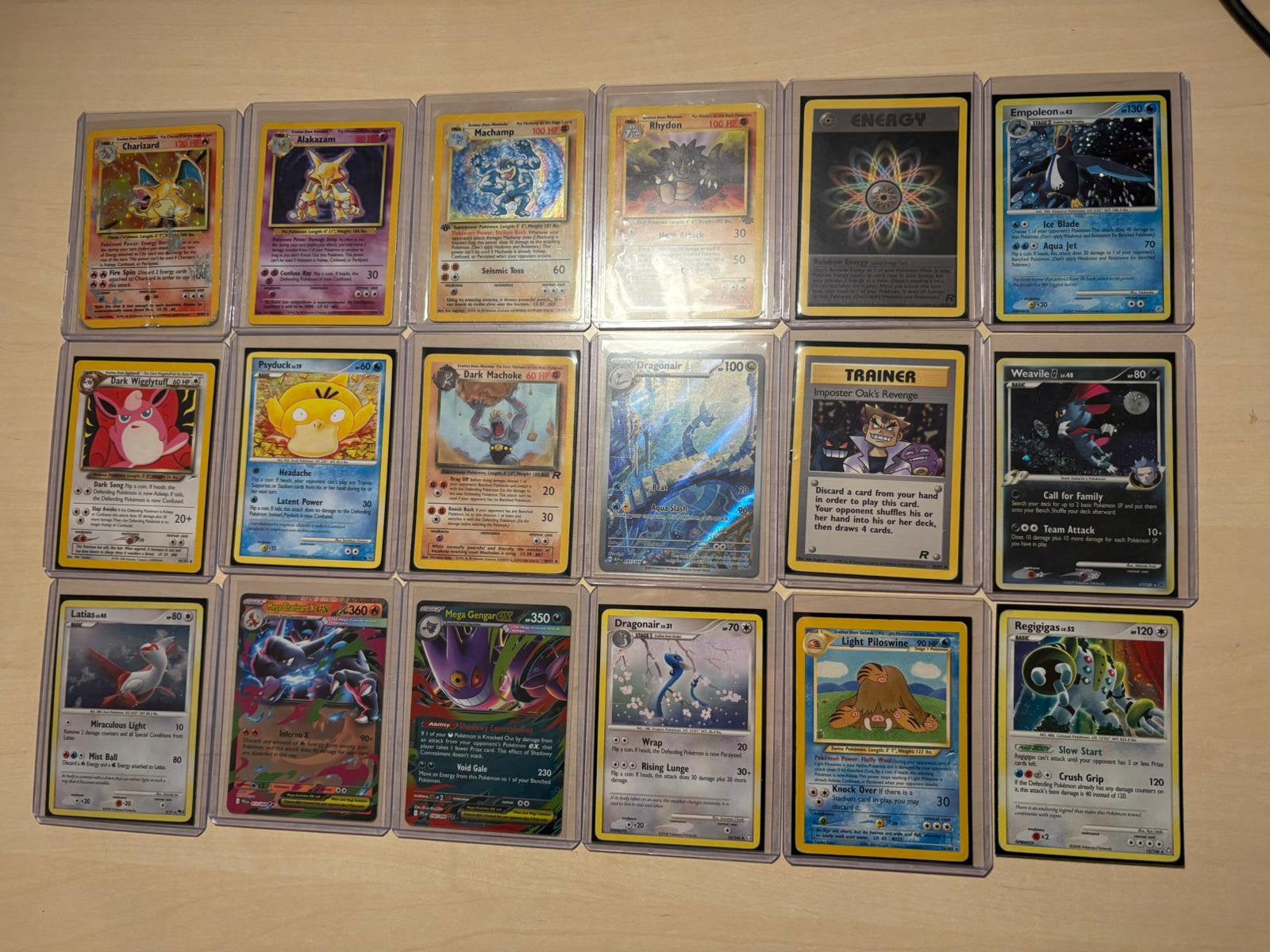 Vintage Pokemon kaarten Base Charizard, Hobby en Vrije tijd, Verzamelkaartspellen | Pokémon, Ophalen of Verzenden, Zo goed als nieuw
