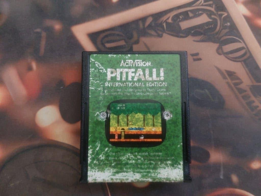 Pitfall 1 (1982) voor Atari 2600(+) gereinigd en getest, Spelcomputers en Games, Avontuur en Actie, Gebruikt, Verzenden, 1 speler