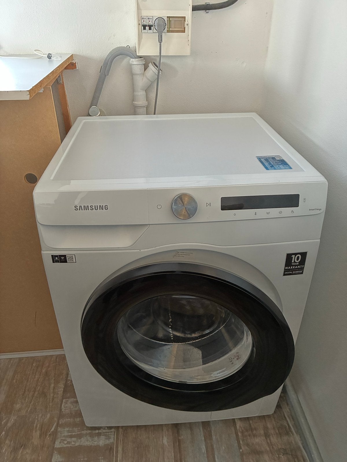 Samsung WW80T534AAW Wasmachine - 8 kg, 1400 toeren, Ophalen, Zo goed als nieuw, Voorlader, 85 tot 90 cm
