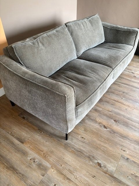 GRATIS afhalen  keurige 4-zitsbank Havana - kleur groengrijs, Ophalen, Gebruikt, 75 tot 100 cm, Rechte bank