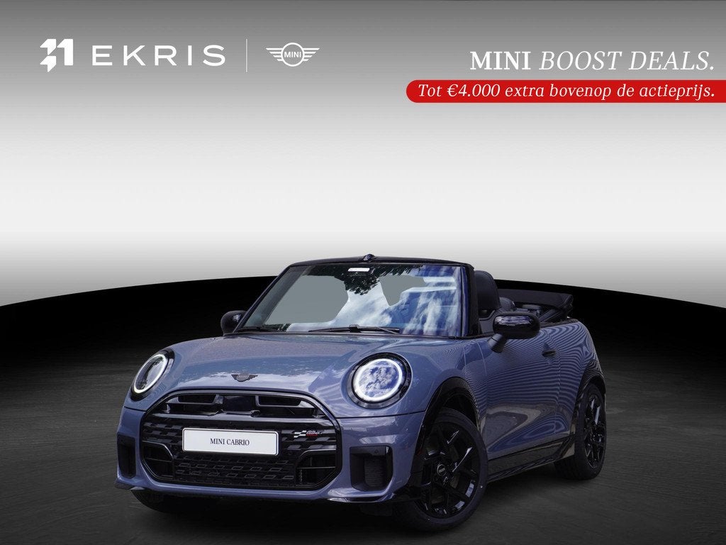 MINI Cabrio C | John Cooper Works Uitvoering + Pakket L, Auto's, Mini, 1998 cc, Cabriolet, 4 stoelen, 163 pk