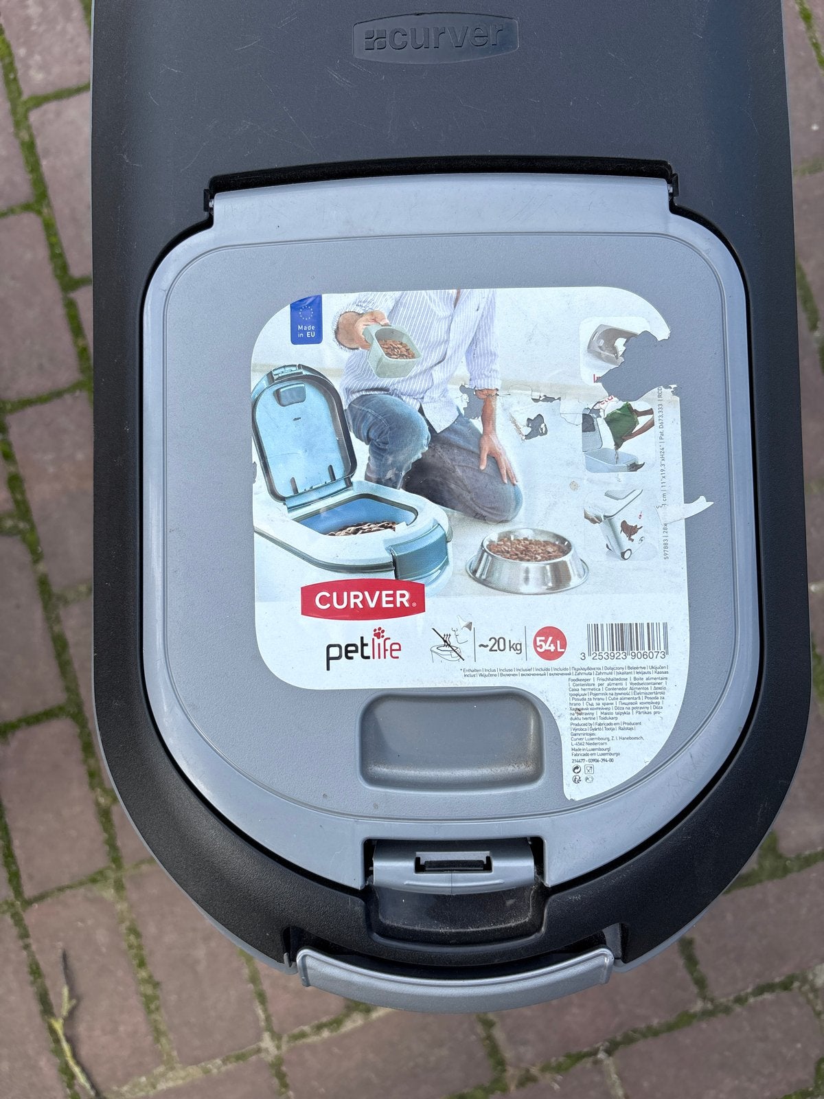 Bewaarbak voor voer Curver 54 liter, Ophalen, Gebruikt
