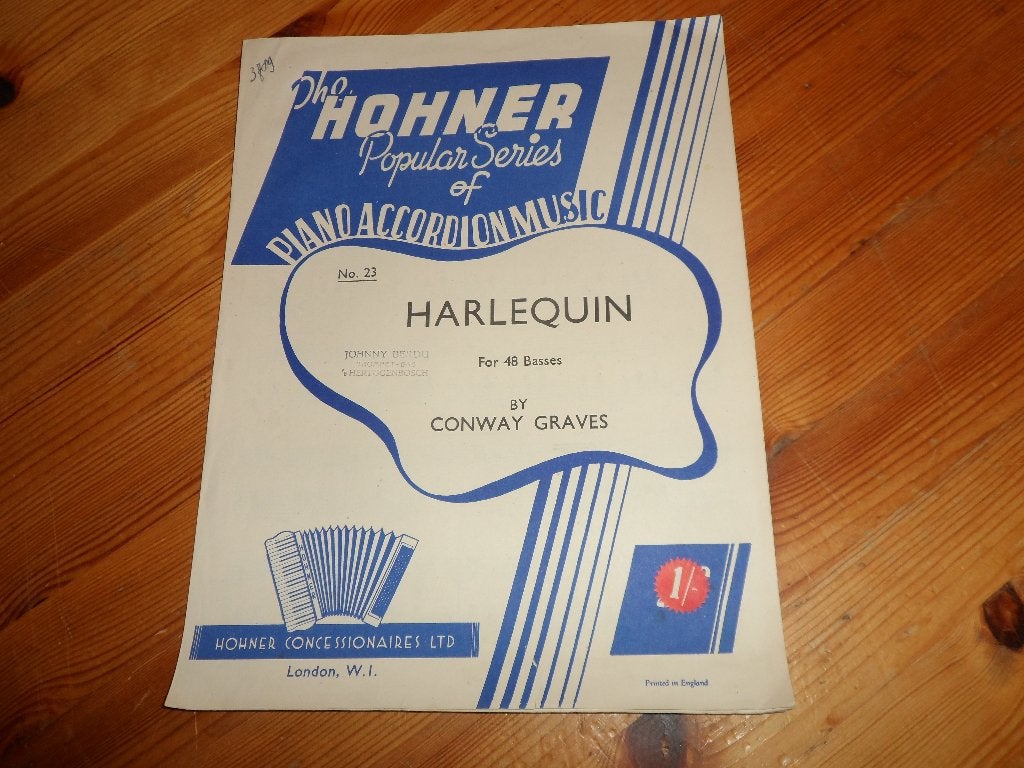 Harlequin - conway graves, Muziek en Instrumenten, Bladmuziek, Gebruikt, Ophalen of Verzenden, Artiest of Componist, Populair