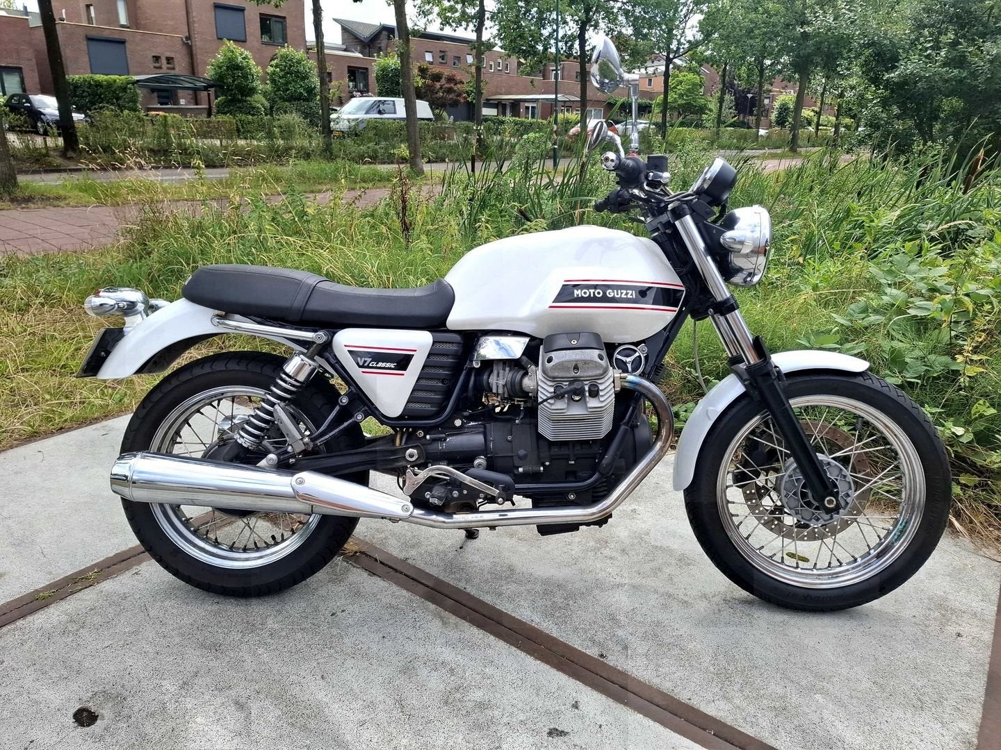 MOTO GUZZI V 7 Classic (bj 2008) V7 Garantie, Cardan, Motoren, 2 cilinders, 744 cc, Motorrijbewijs A, Bedrijf