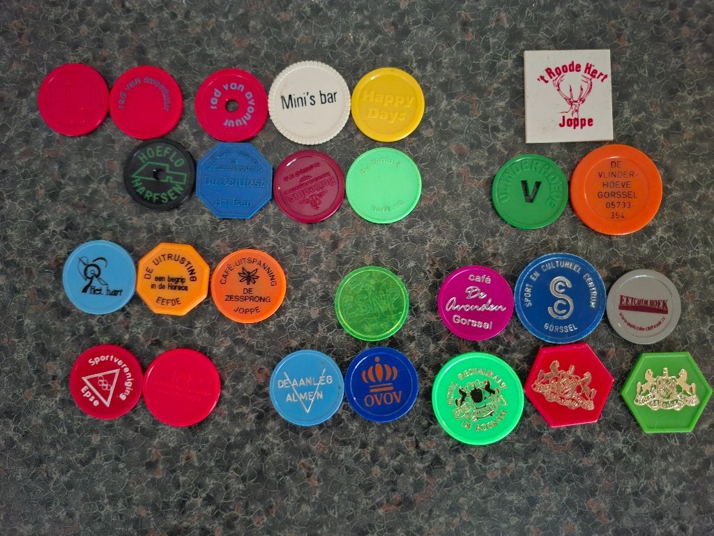 Consumptiemunten 26x oude gem. Gorssel , consumptie munten, Ophalen of Verzenden, Gebruikt