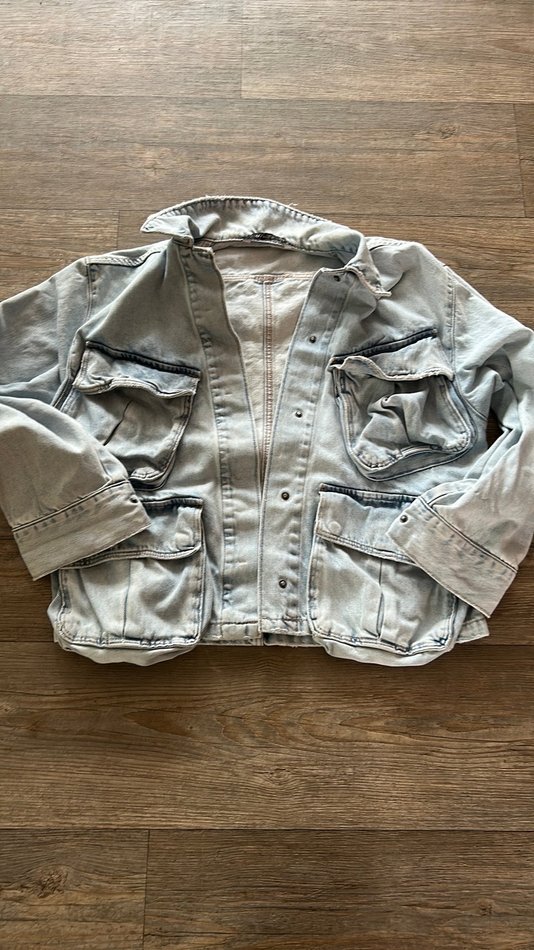 Zara denim oversized spijkerjack XS, Ophalen of Verzenden, Zo goed als nieuw, Maat 34 (XS) of kleiner, Blauw