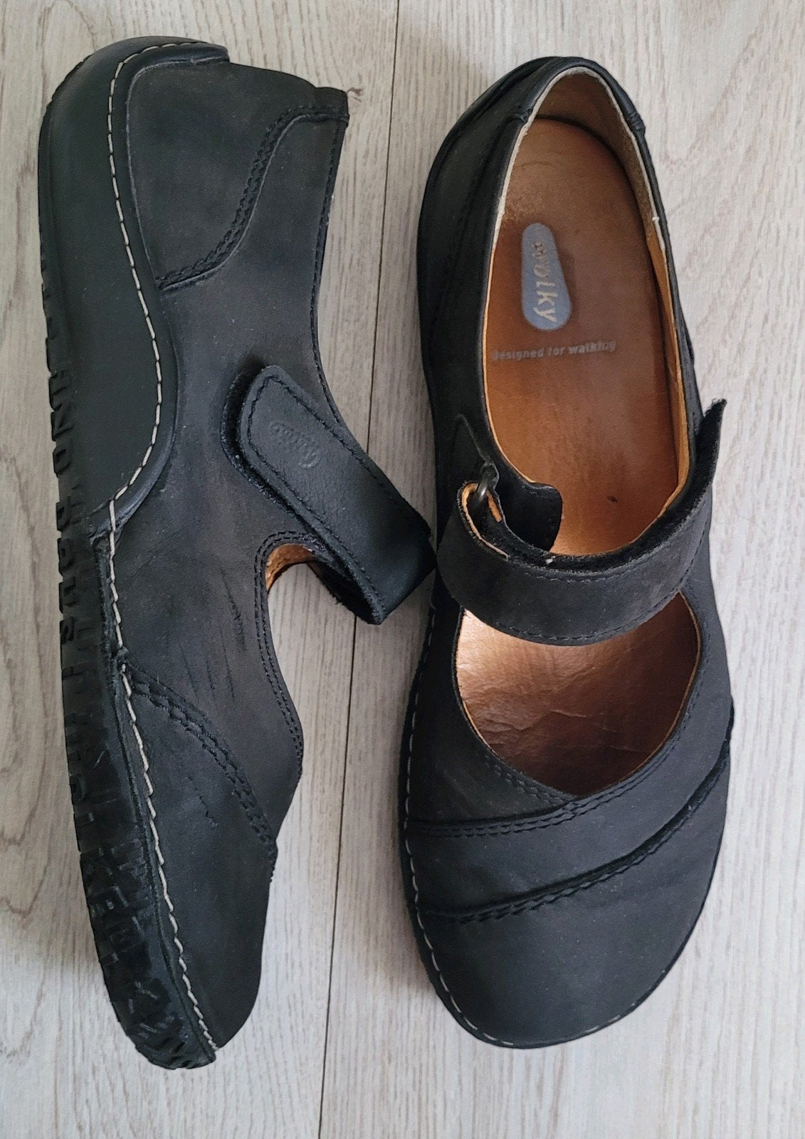 Wolky dames Mary Jane schoenen - Zwart - Maat 42, Wolky, Ophalen of Verzenden, Gedragen, Instappers