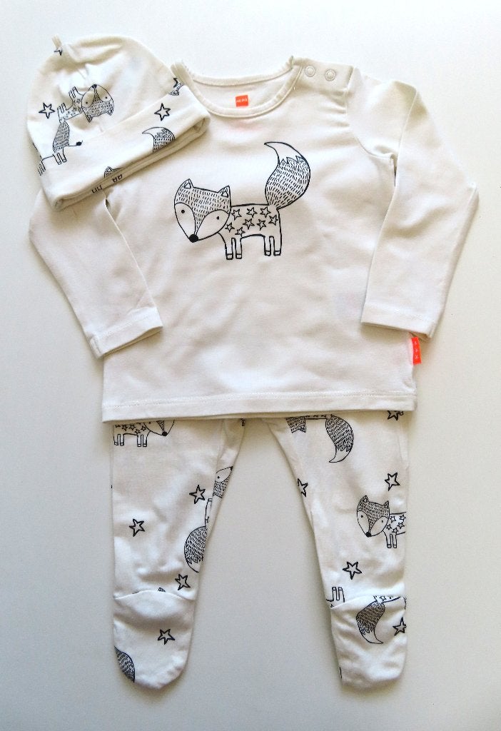 Setje Vos Print met Mutsje Bamboe Hema mt 62 (L56), Kinderen en Baby's, Babykleding | Maat 62, Jongetje of Meisje, Ophalen of Verzenden