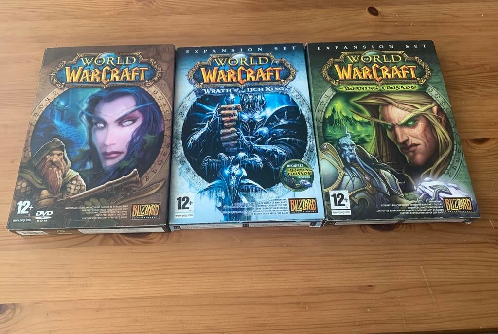 World of Warcraft + 2 Expansion Sets, -, -, 1 speler, Ophalen of Verzenden