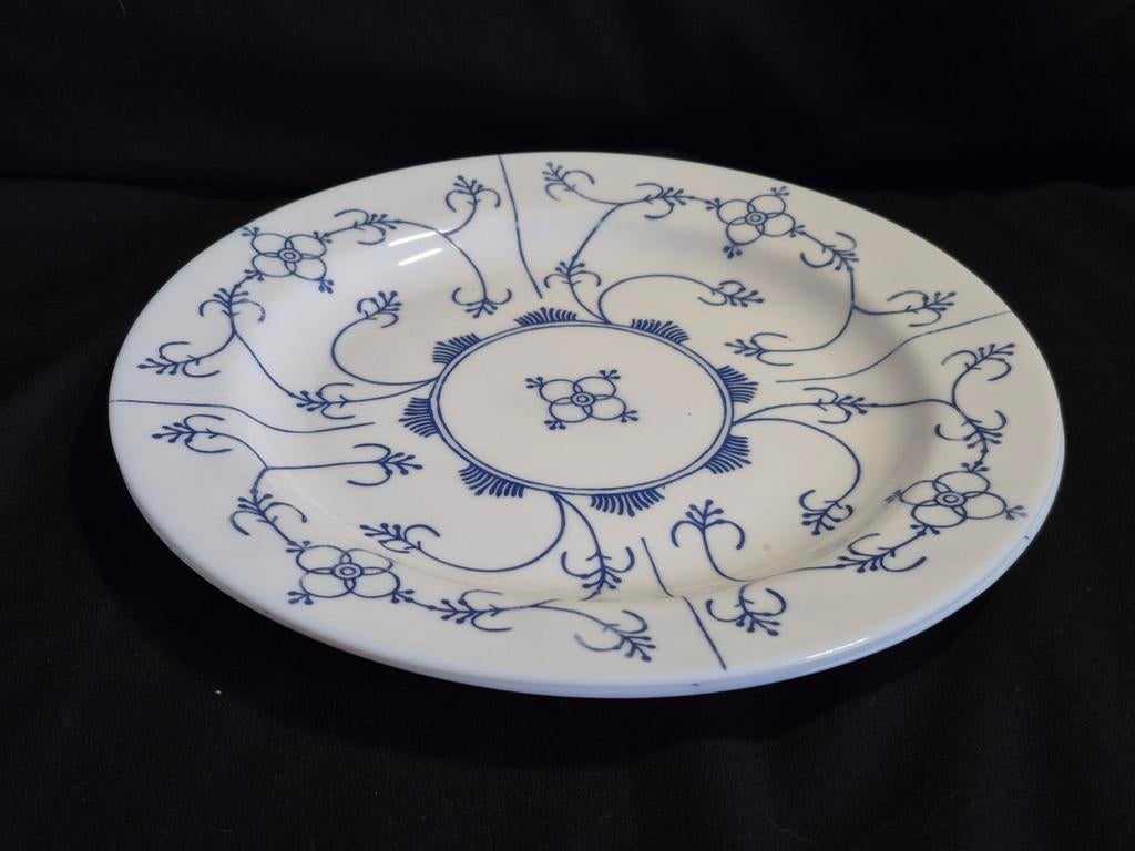 Arcopal blauw-witte dinerborden, Huis en Inrichting, Keuken | Servies, Ophalen of Verzenden, Bord(en), Overige stijlen, Glas