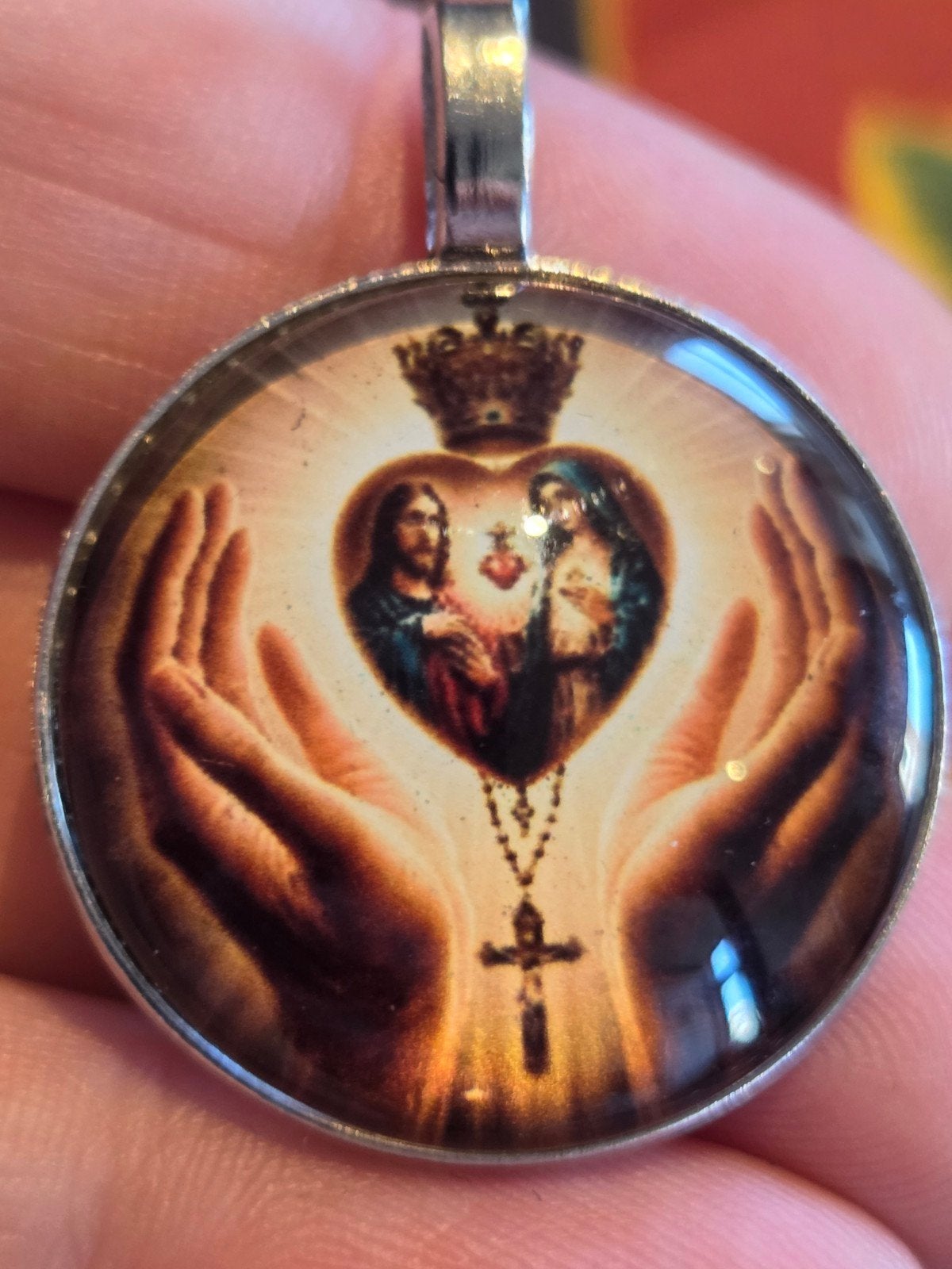 Nieuwe Religieuze Hanger met Afbeelding, Overige materialen, Overige voorstellingen, Nieuw, Ophalen of Verzenden